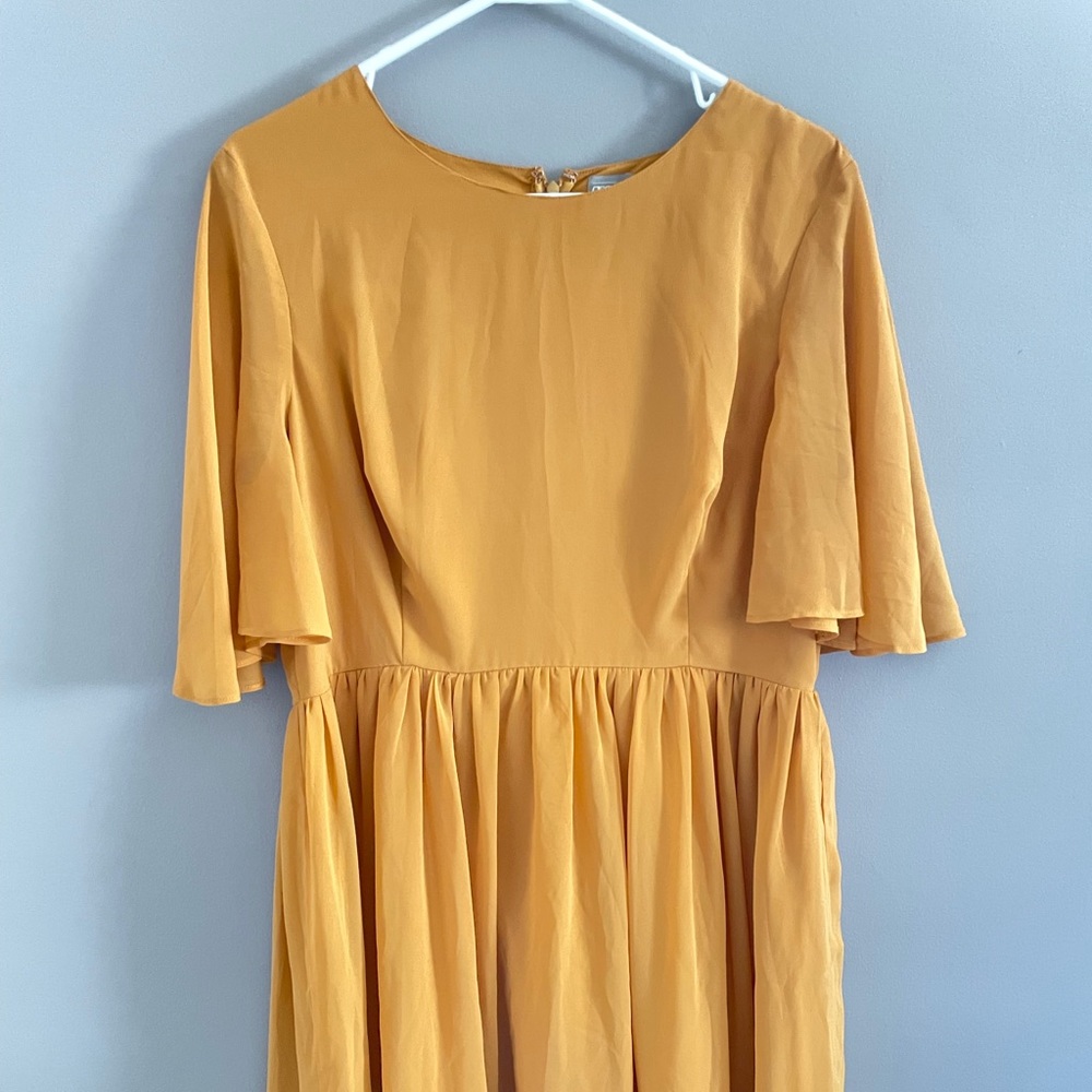 ASOS Mustard Party Dress